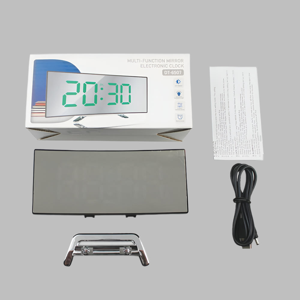 Gebogen LED-wekkerradio