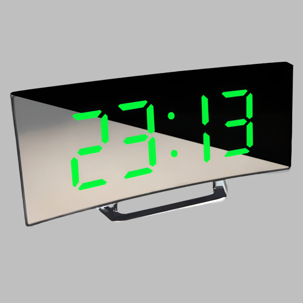 Gebogen LED-wekkerradio