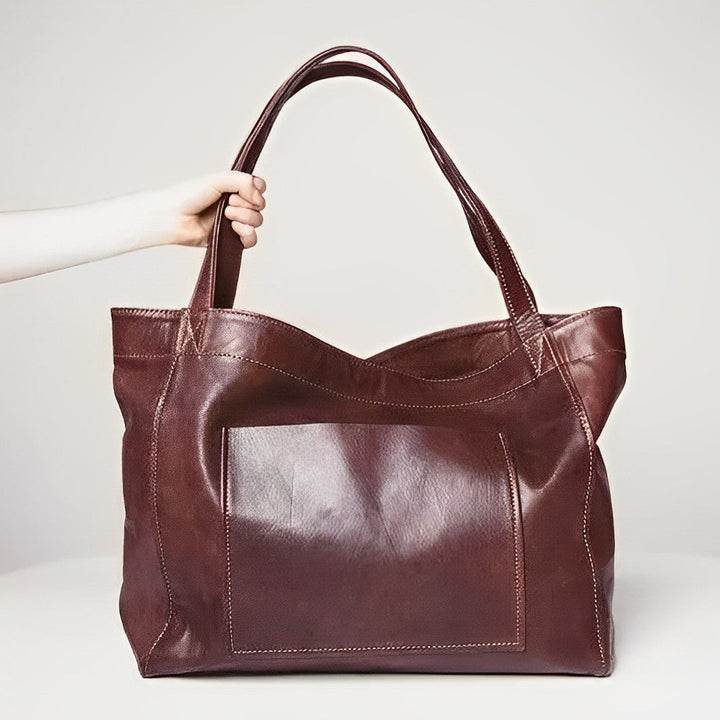 Luxe Leren Schoudertas voor een Elegante Look