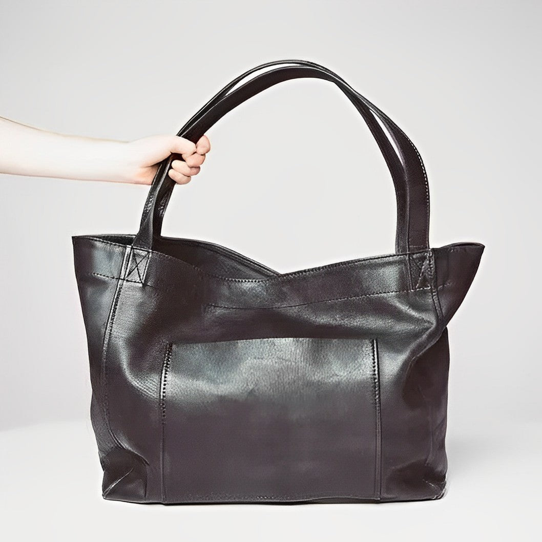 Luxe Leren Schoudertas voor een Elegante Look