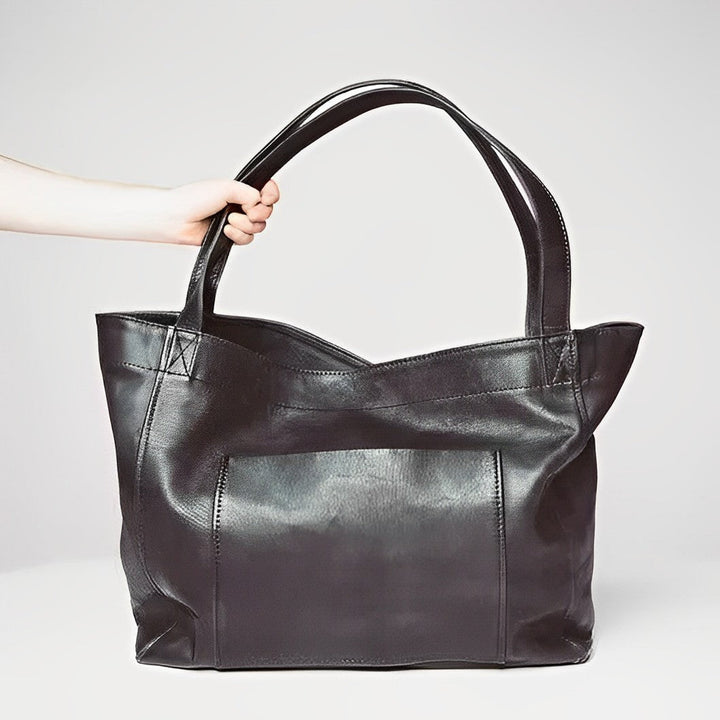 Luxe Leren Schoudertas voor een Elegante Look