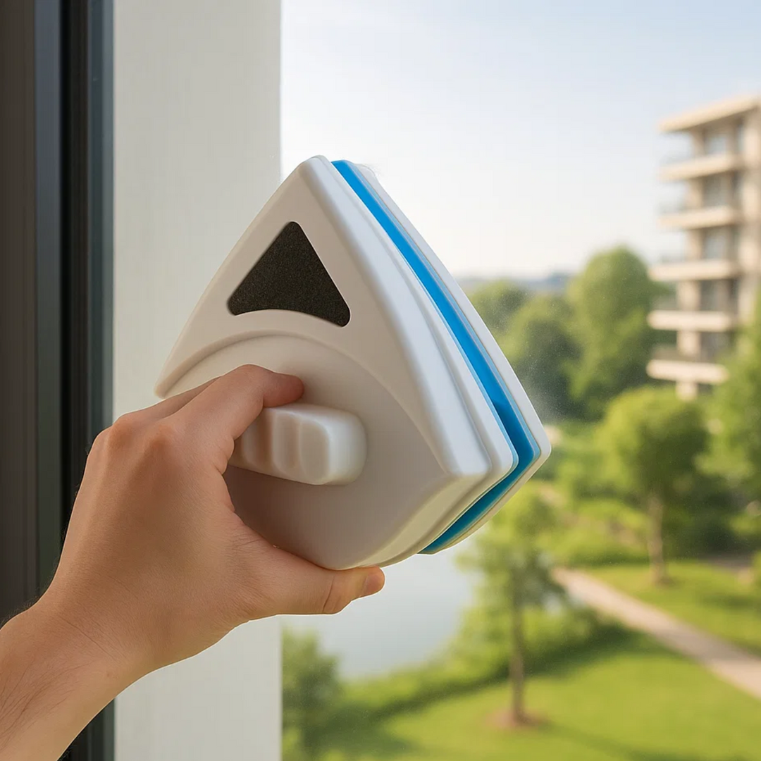 Magnetische ramenwasser trekker met dubbelzijdige reiniging en vervangbare pads