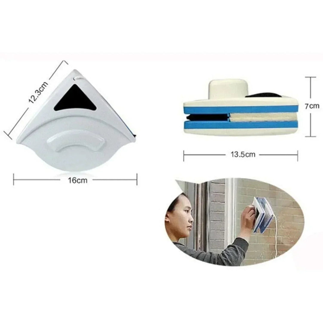 Magnetische ramenwasser trekker met dubbelzijdige reiniging en vervangbare pads