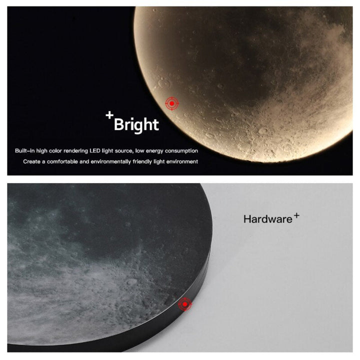 3D LED Maan of Aarde Plafond- of Wandlamp - Magische Verlichting voor Jouw Ruimte