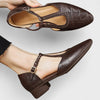 Leren Mary Jane-schoenen voor dames