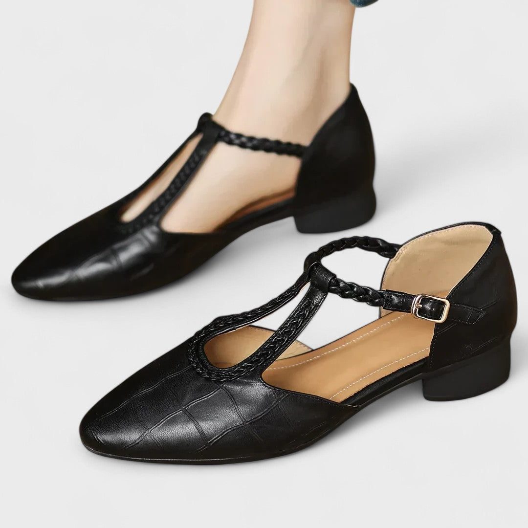 Leren Mary Jane-schoenen voor dames