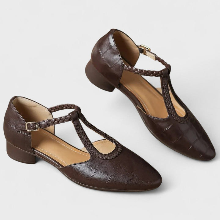 Leren Mary Jane-schoenen voor dames