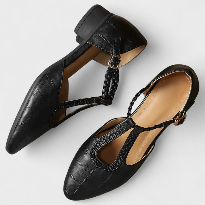 Leren Mary Jane-schoenen voor dames