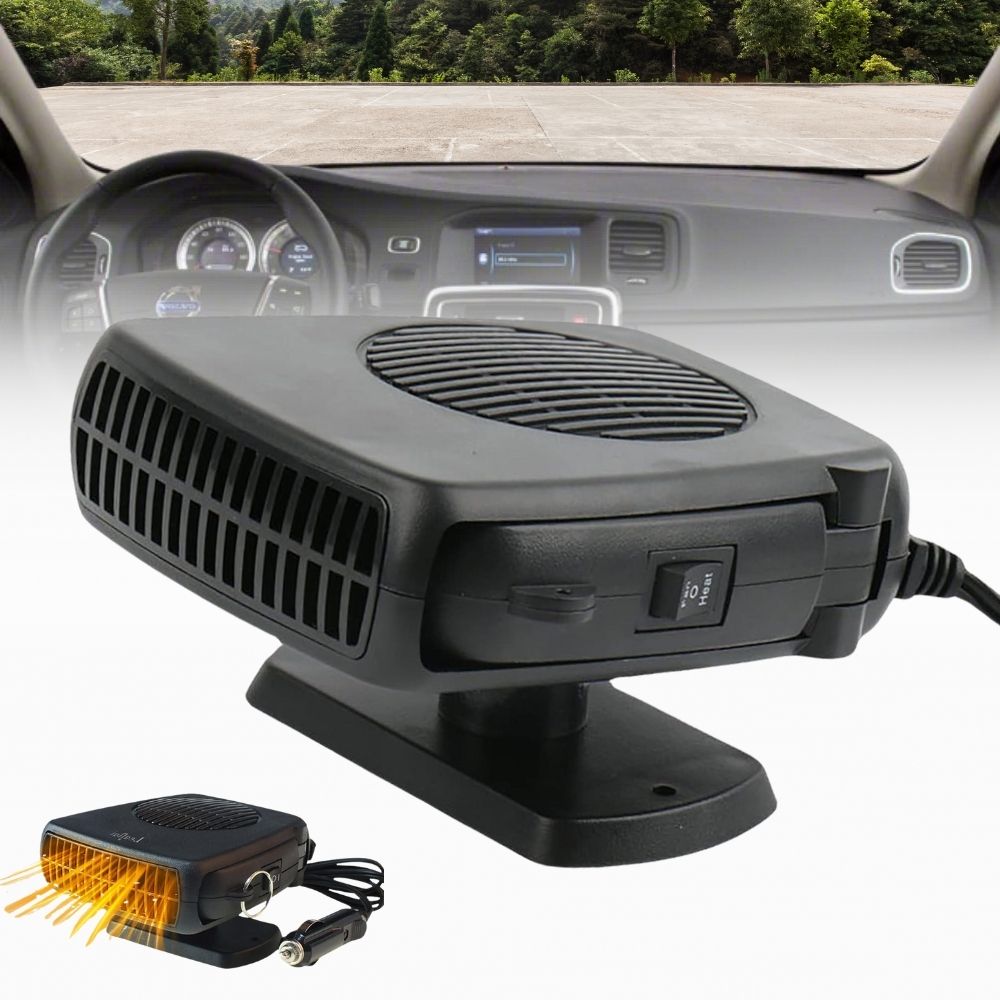 Keramische autokachel 12V met 150/300W en thermostaat