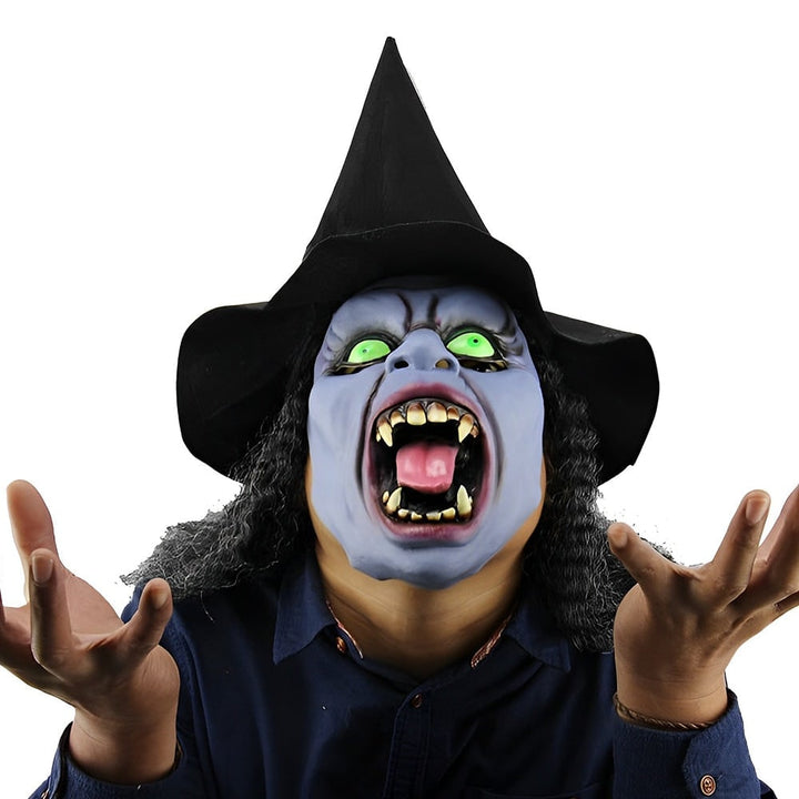 Realistisch siliconen oudemannenmasker voor heren voor Halloween met gezichtsbeharing en borststuk
