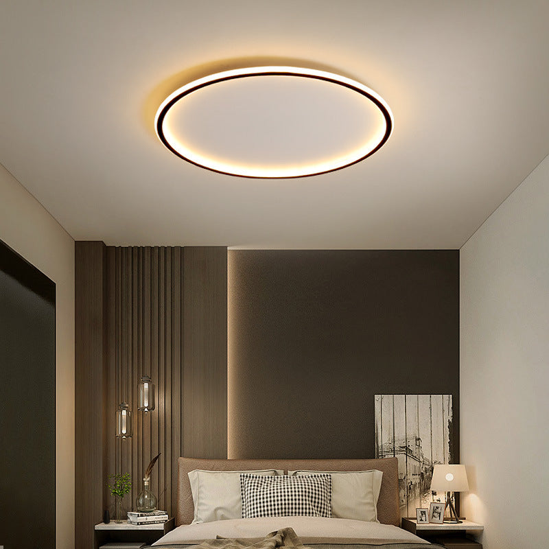 Scandinavische ronde plafondlamp met LED-gloed
