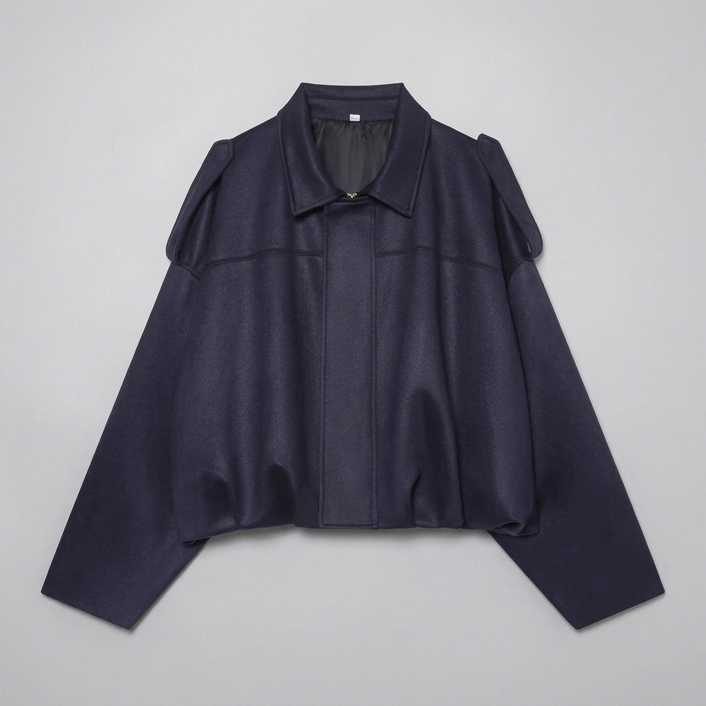 Dames Suède Bomberjack Cropped met Getailleerde Pasvorm