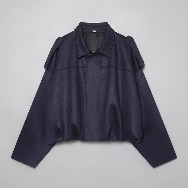 Dames Suède Bomberjack Cropped met Getailleerde Pasvorm
