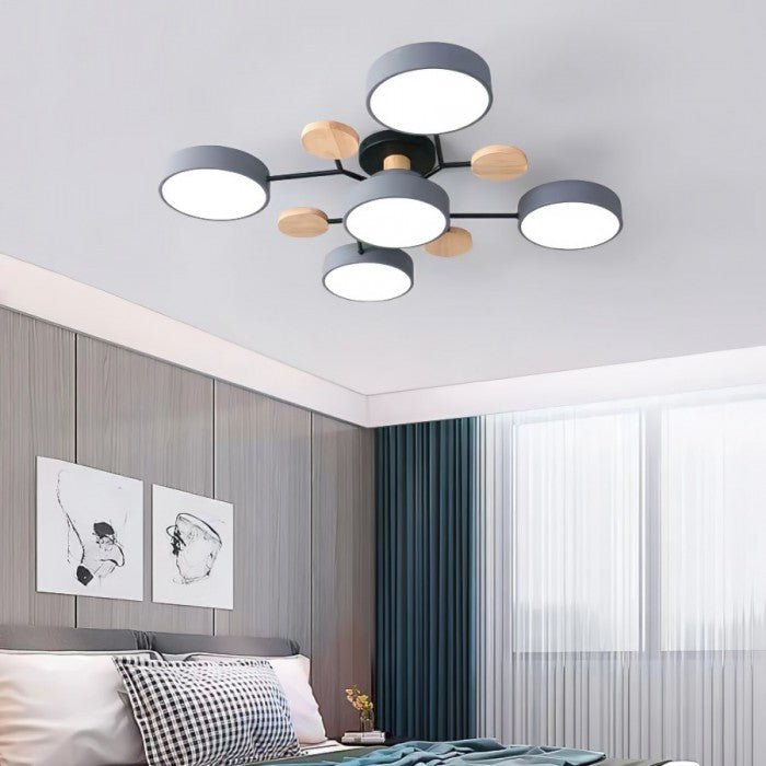 NordicGlow | Vertakte LED Plafondlamp in Scandinavische Stijl
