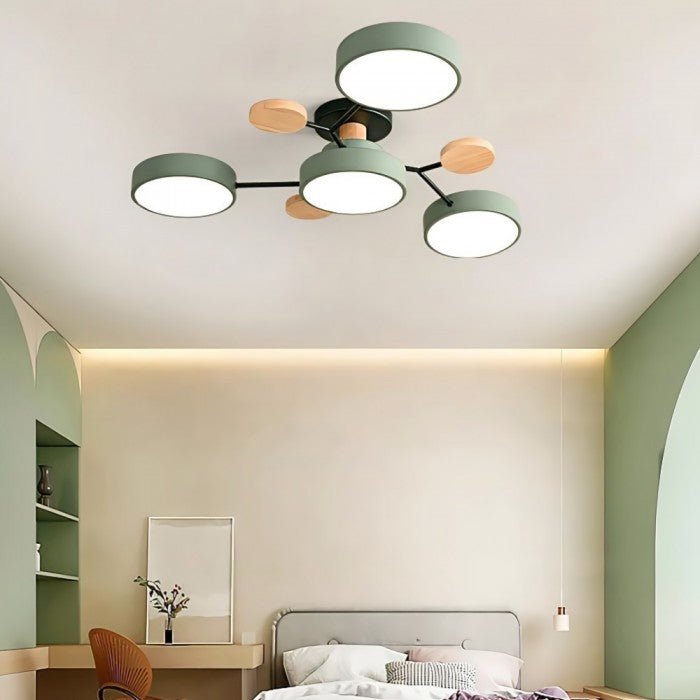 NordicGlow | Vertakte LED Plafondlamp in Scandinavische Stijl