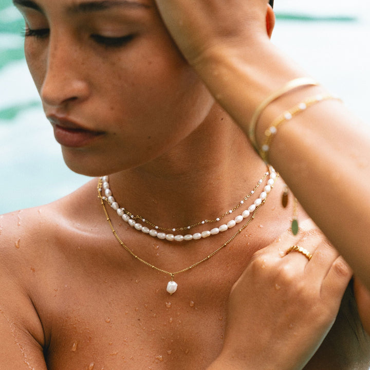 Zoetwaterparel Choker - Amélie