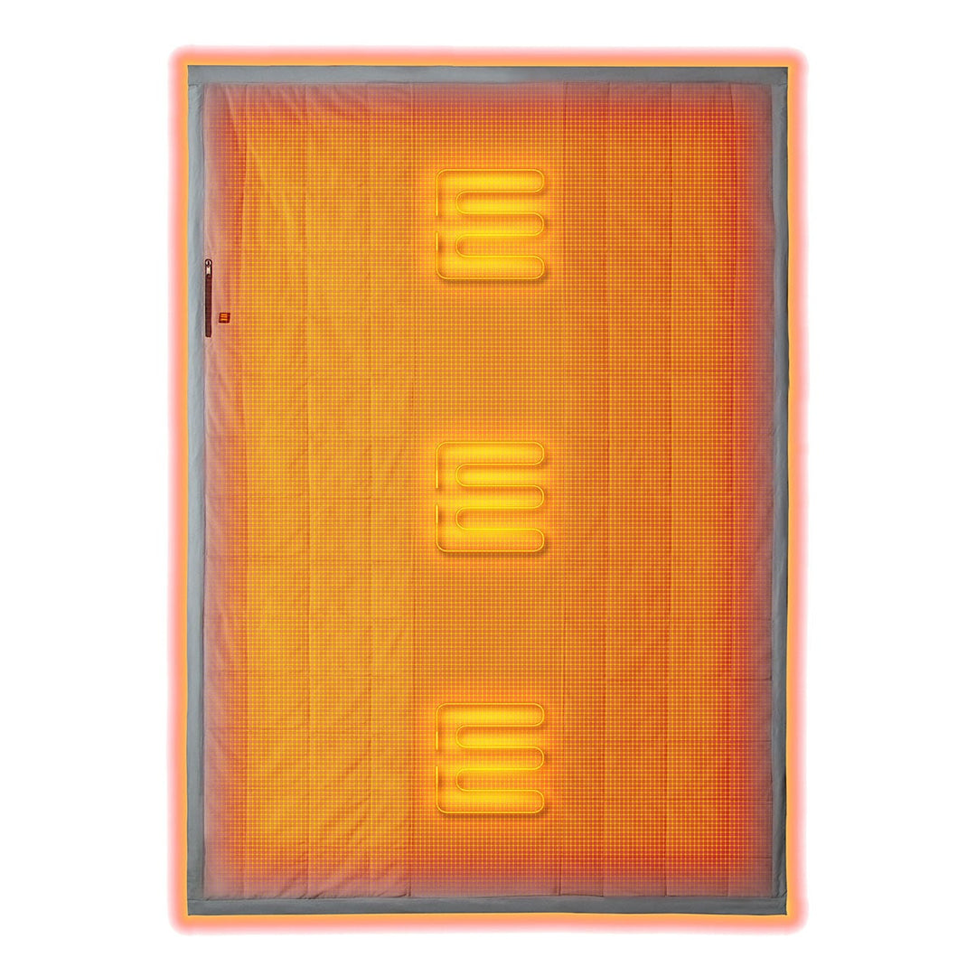 Verwarmde buitendeken met ingebouwde powerbank en 3 zones