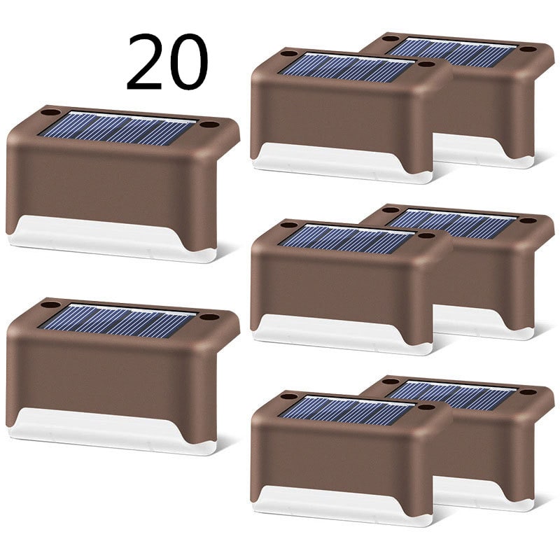 Solar vlonder- en hekverlichting voor buiten met trapverlichting voor terrastrappen en looppaden