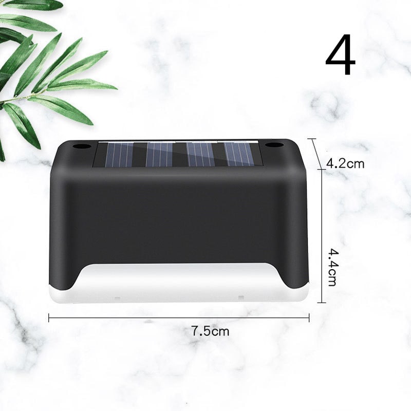 Solar vlonder- en hekverlichting voor buiten met trapverlichting voor terrastrappen en looppaden