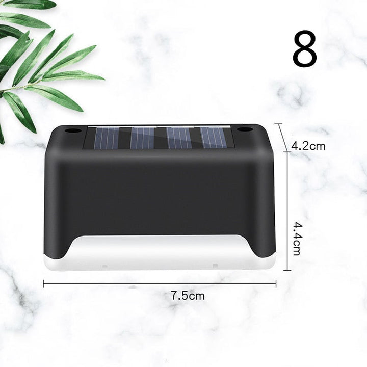 Solar vlonder- en hekverlichting voor buiten met trapverlichting voor terrastrappen en looppaden