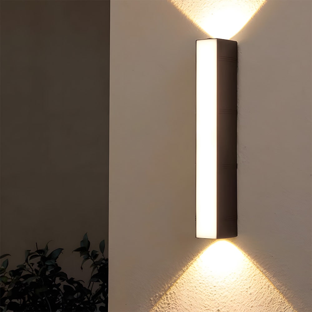 Buitenwandlamp met LED-verlichting naar Boven en Beneden en Modern Architectonisch Ontwerp
