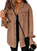 Oversized denim jasje met knoopsluiting voor dames