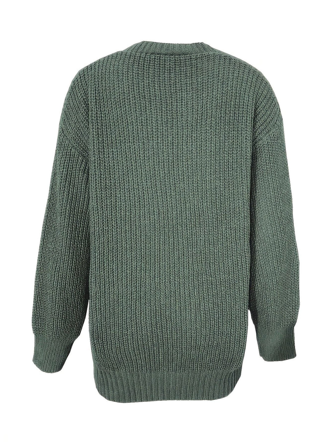 Oversized grofgebreid vest met knoopsluiting voor dames