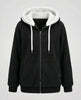 Oversized fleecejack met capuchon en trekkoorden voor dames