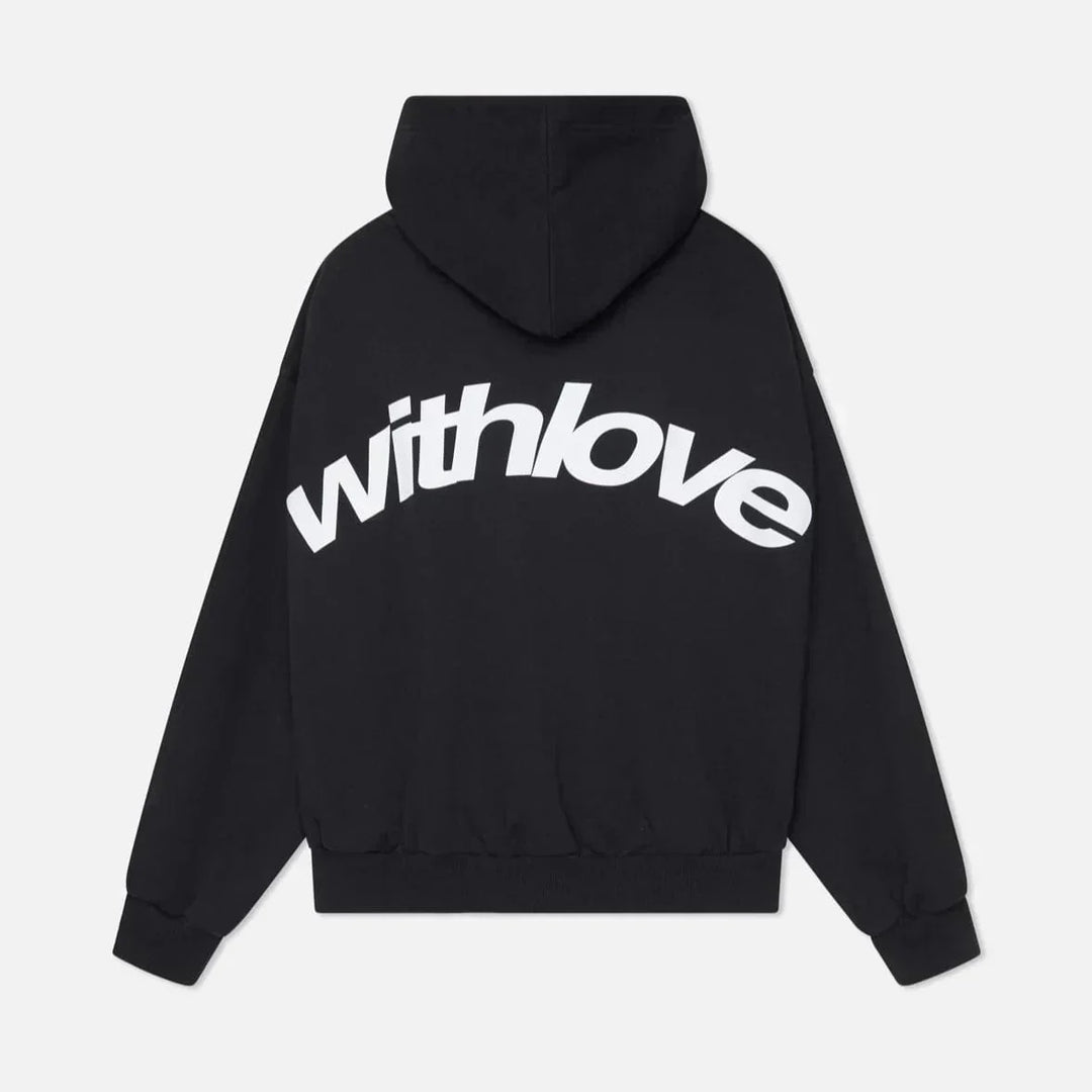 Warme Herfsthoodie met Rugprint – Love