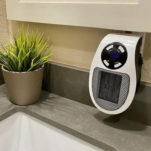 Stille kamerkachel 500 W met timer en LED-display