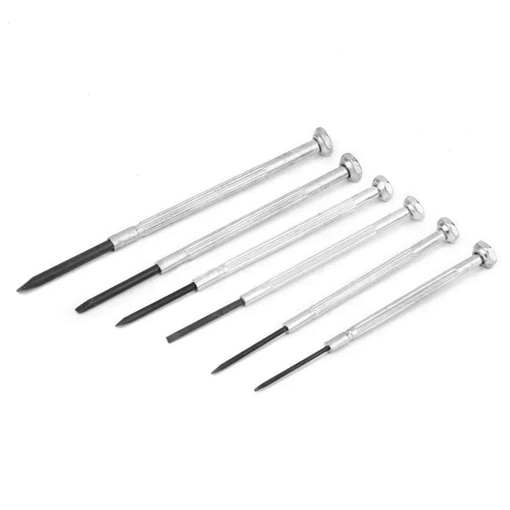 Precisieschroevendraaierset met kleine juweliers-microbits en magnetische opbergkoffer