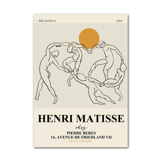 Henri Matisse en Picasso Abstracte Canvas Kunst