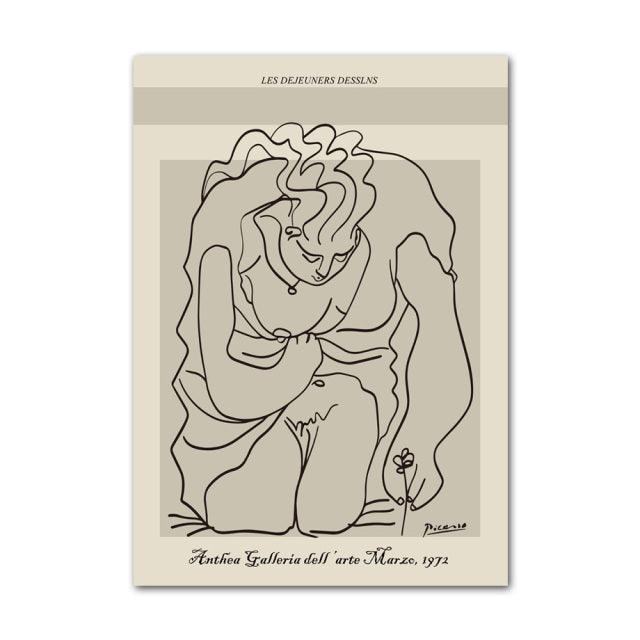Henri Matisse en Picasso Abstracte Canvas Kunst