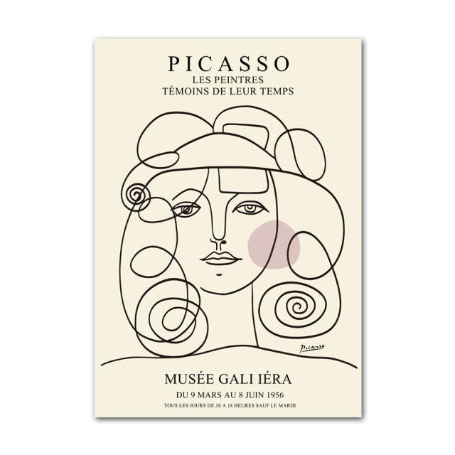 Henri Matisse en Picasso Abstracte Canvas Kunst