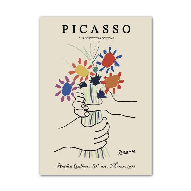 Henri Matisse en Picasso Abstracte Canvas Kunst