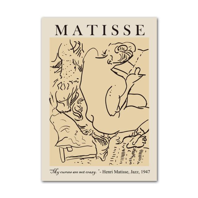 Henri Matisse en Picasso Abstracte Canvas Kunst