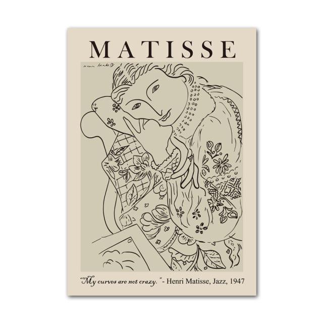Henri Matisse en Picasso Abstracte Canvas Kunst
