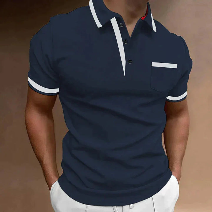 Klassiek poloshirt voor heren, tijdloze pasvorm, dagelijkse elegantie