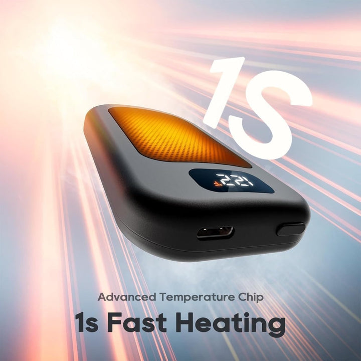 Oplaadbare elektrische handwarmers, herbruikbare zakverwarmer met LED-display en drie warmtestanden