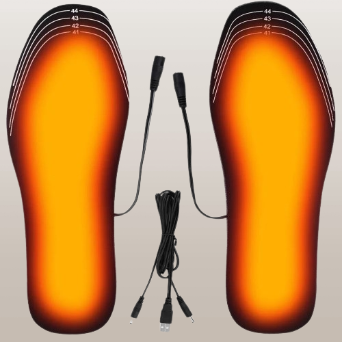 USB-verwarmde inlegzolen voor powerbank, slechts 4 mm dik