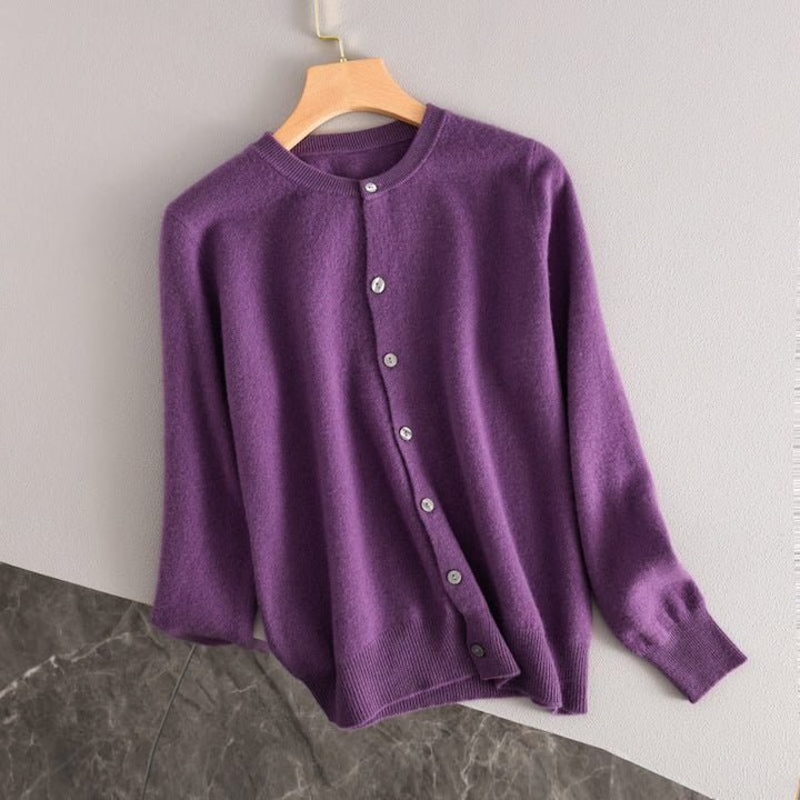 Kasjmieren vest met knoopsluiting voor dames