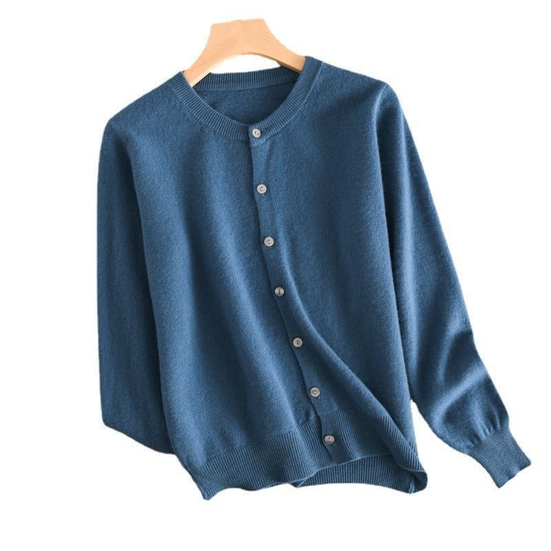 Kasjmieren vest met knoopsluiting voor dames