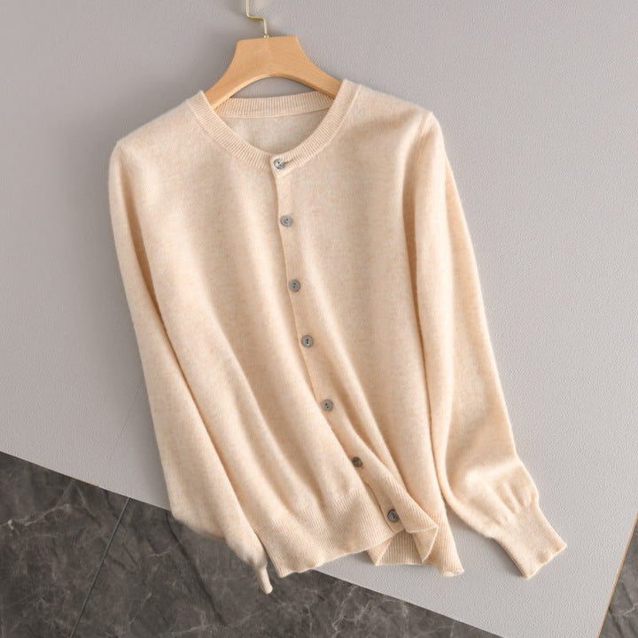 Kasjmieren vest met knoopsluiting voor dames