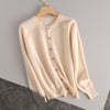 Kasjmieren vest met knoopsluiting voor dames
