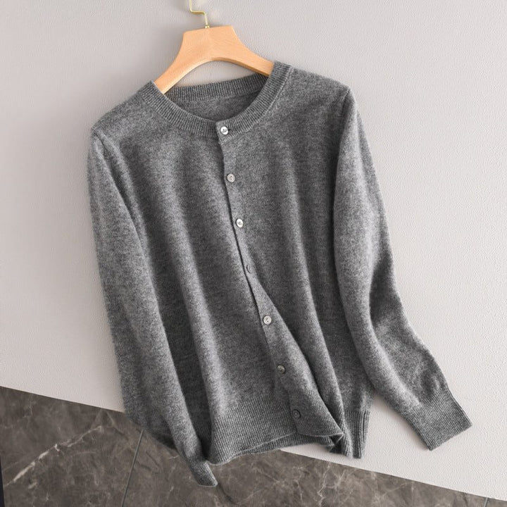 Kasjmieren vest met knoopsluiting voor dames