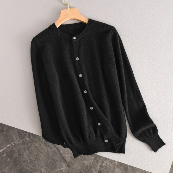 Kasjmieren vest met knoopsluiting voor dames