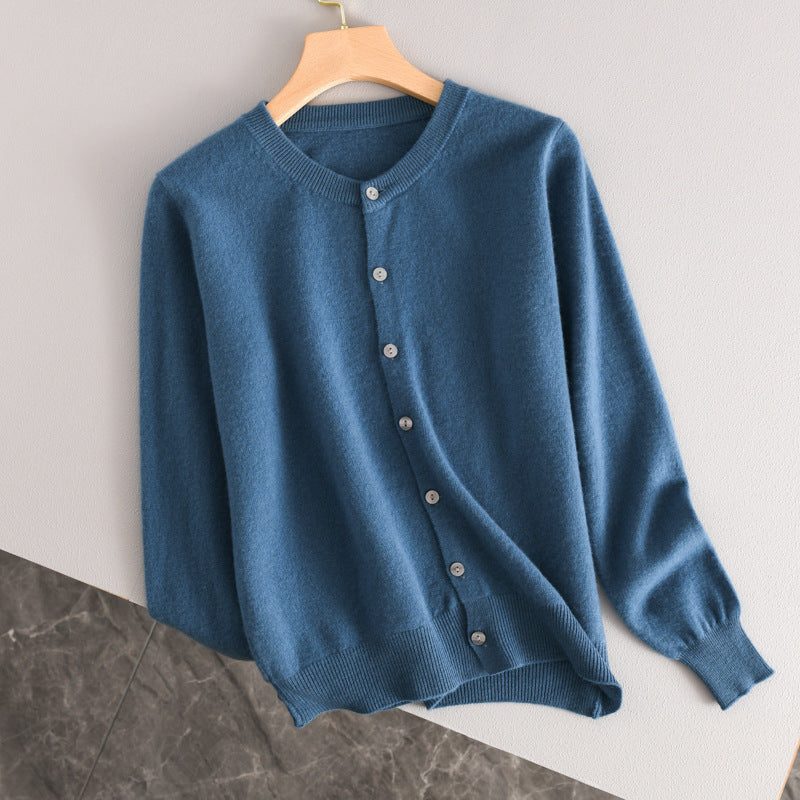 Kasjmieren vest met knoopsluiting voor dames