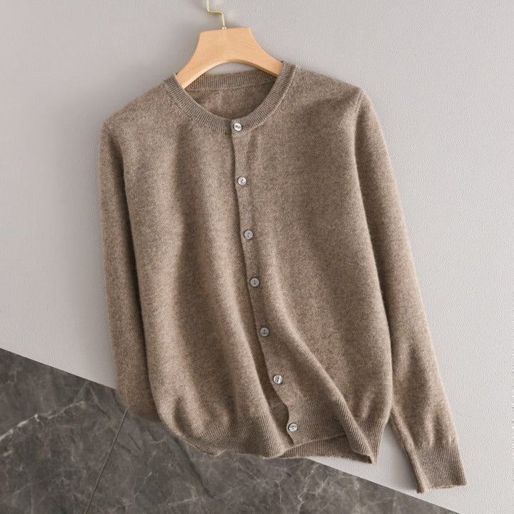 Kasjmieren vest met knoopsluiting voor dames