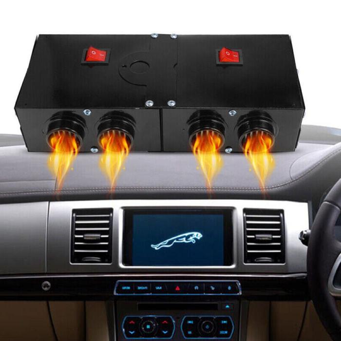 Krachtige 500W autokachel met twee losse schakelaars