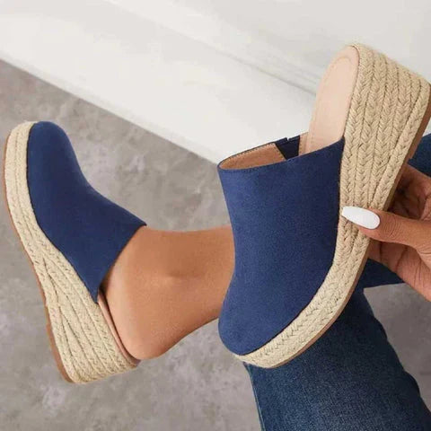 Retro Chique Sleehak Sandalen - Vera